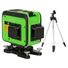 RGK PR-38G + штатив - лазерный нивелир 3d с зеленым лучом