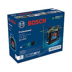 Bosch GLL 2-20 G с калибровкой + LB 10 + DK 10 - лазерный нивелир с зеленым лучом