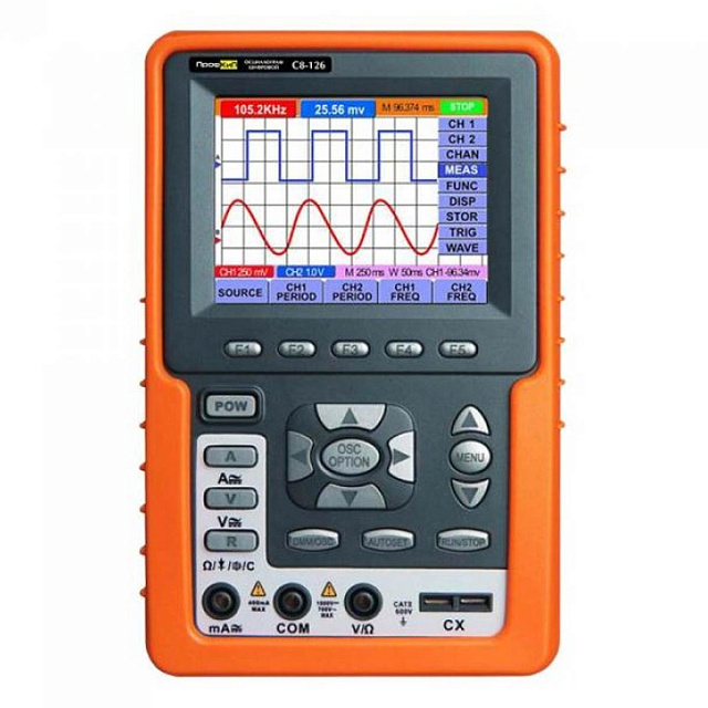 Осциллограф-мультиметр портативный ПрофКиП С8-126