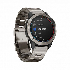 gps Часы Garmin Quatix 6 Sapphire титановый с титановым ремешком