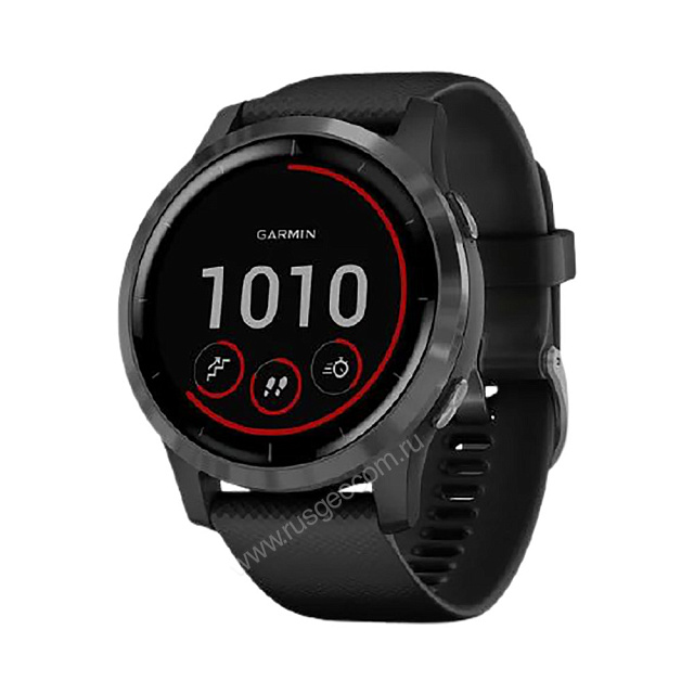 Часы Garmin Vivoactive 4 черные с серым безелем