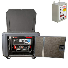 A-iPower A8000EAX в тихом зимнем кожухе 1200 RAL 7024 + блок автозапуска A-iPower 400 В, 25 А