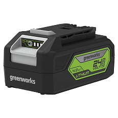 Greenworks G24ABK4 24V (145 км/ч) с АКБ 4 Ач + ЗУ 2А - воздуходувка аккумуляторная