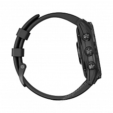 gps Часы Garmin Fenix 7 Solar серый с черным ремешком