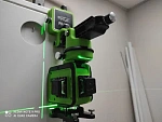 RGK PR-38G + штатив, приемник, рейка - лазерный нивелир 3d с зеленым лучом