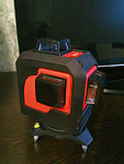 RGK PR-3M + штанга-упор - лазерный нивелир 3d с красным лучом
