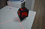 RGK PR-3M + штанга-упор - лазерный нивелир 3d с красным лучом