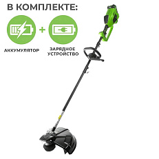 Аккумуляторный триммер Greenworks GD40BCK4U бесщеточный, 40V с АКБ 4 Ач USB + ЗУ