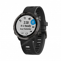 Часы Garmin Forerunner 645 Music серые с черным ремешком