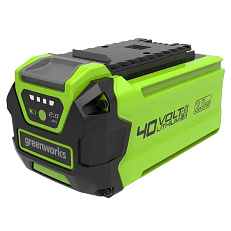 Greenworks GD40BV 40V (370 км/ч) бесщеточный с АКБ 2 Ач с USB + ЗУ 5А быстрое - воздуходув-пылесос аккумуляторный