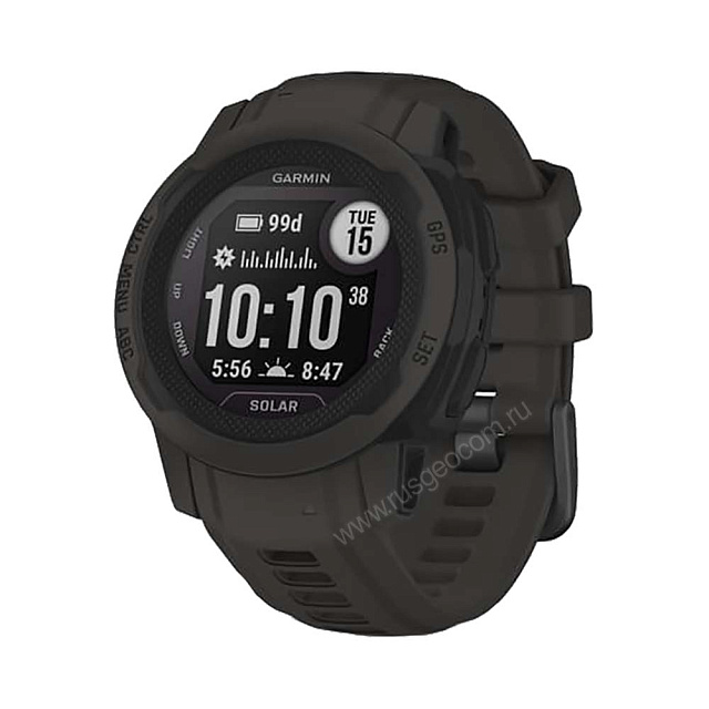 Часы Garmin Instinct 2s Solar черный